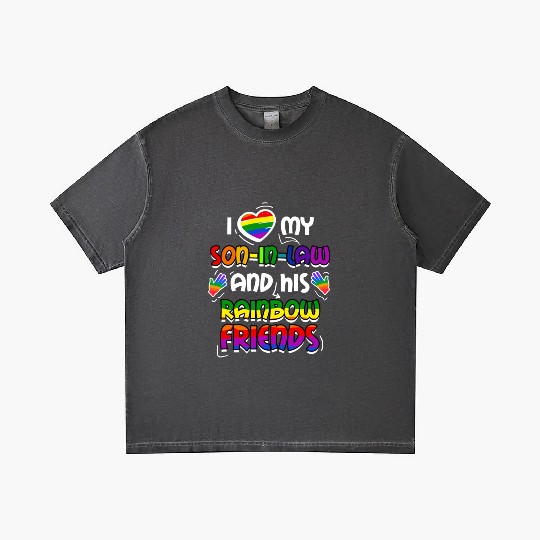 I Love My Son In Law And His Rainbow Friends Gradient T Shirts