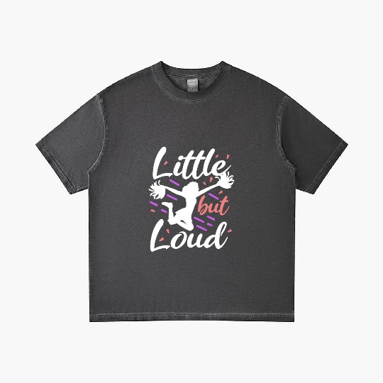 Girl Cheerleader Cutest Cheer Little But Loud Gradient T Shirts