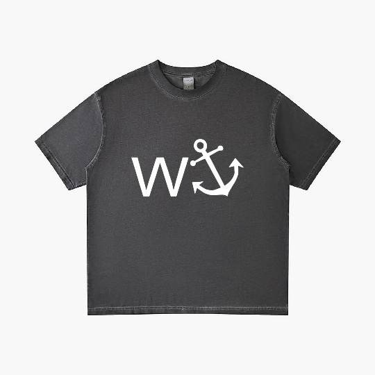 W Anchor Wanker Jerk Slang Gradient T Shirts