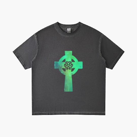 Irish Celtic Cross Knot St Patrick'S Day Christian Gradient T Shirts