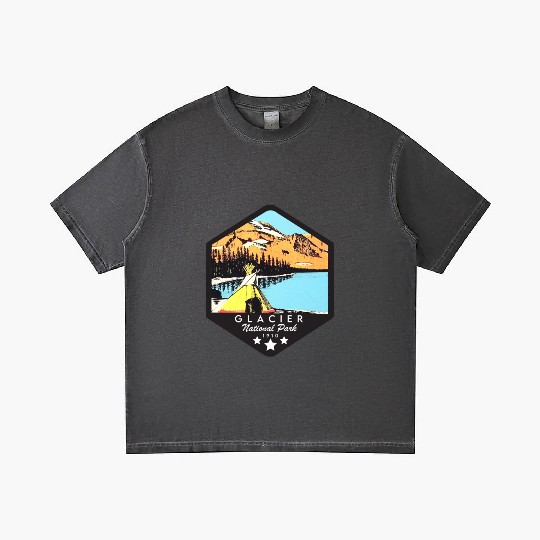 Glacier national park Gradient T Shirts
