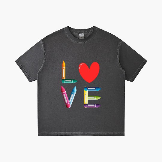 Pre-K Teacher Preschool Day Love Teachers Crayon Gradient T Shirts