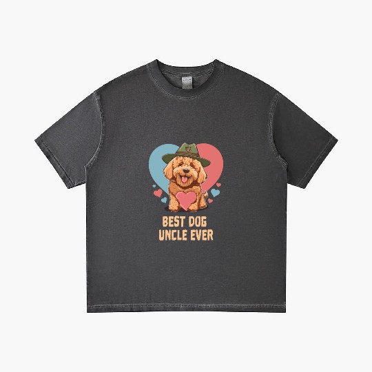 Best Dog Uncle Ever Goldendoodle Dog Dad Cute Dog Gradient T Shirts
