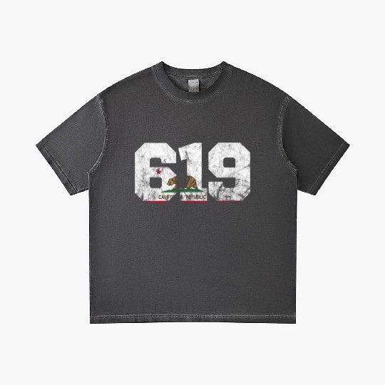 Area Code 619 San Diego California Gradient T Shirts