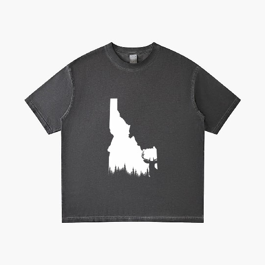 Hunter Elk Deer State Idaho Hunting Gradient T Shirts