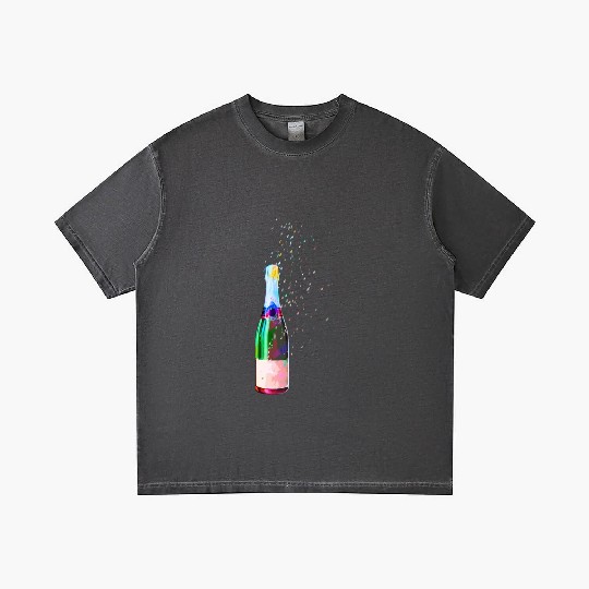 Champagne Bottle Sparks Gradient T Shirts