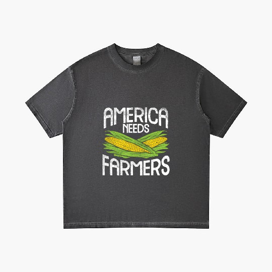 America Needs Farmers Agriculture Corn Farming Gradient T Shirts