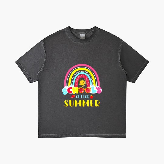 Last Day Of School Schools Out For Summer Teacher Gradient T Shirts