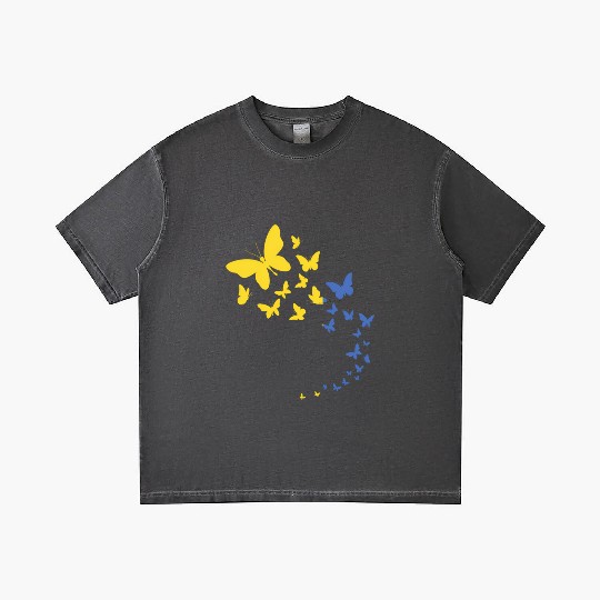 Ukraine Flag Ukrainian Butterfly Peace In Ukraine Gradient T Shirts