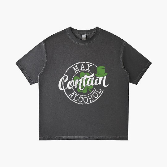May Contain Alcohol Saint Paddy'S St Patrick'S Day Gradient T Shirts