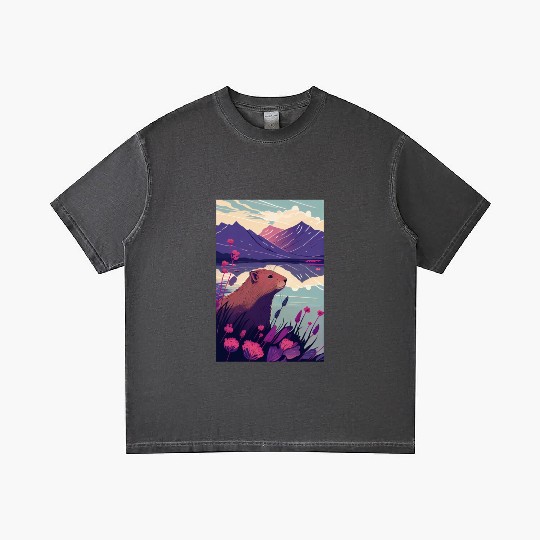 Capybara Nature Capibara Gradient T Shirts