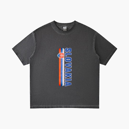 Slovakia Sports-Style - Blue Text Slovak Flag Gradient T Shirts