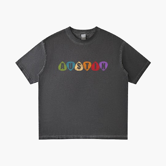 Austin Texas Music Guitar Pic Tx Gradient T Shirts