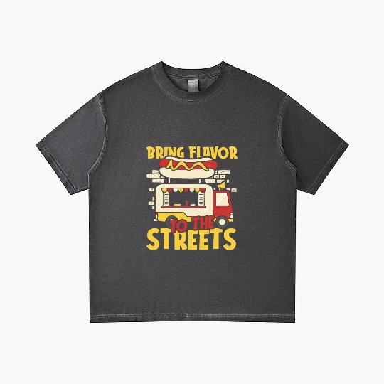 Street Food Hotdog Gradient T Shirts
