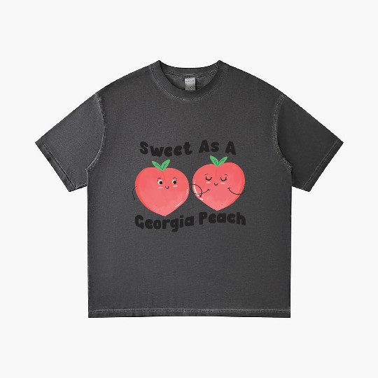Sweet As A Georgia Peach Cute Funny Southern Gradient T Shirts