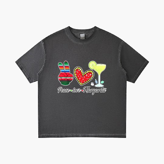 Peace Love Margarita for Plus Size Gradient T Shirts