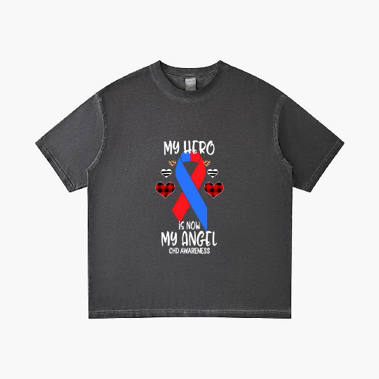 Chd Awareness Remembrance Hero Is Now My Angel Gradient T Shirts