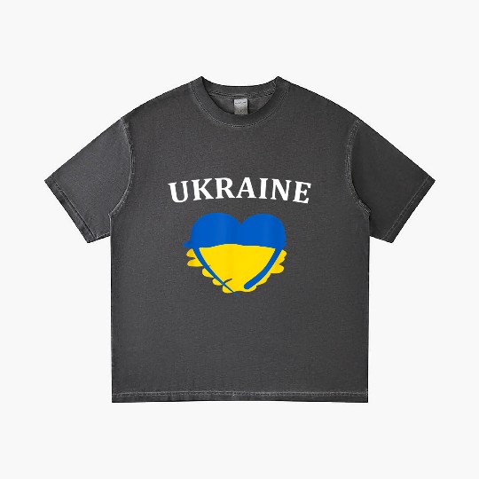 Ukrainian Flag Heart Ukraine Gradient T Shirts