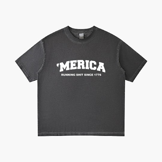 Merica Running Shit Since 1776 Gradient T Shirts