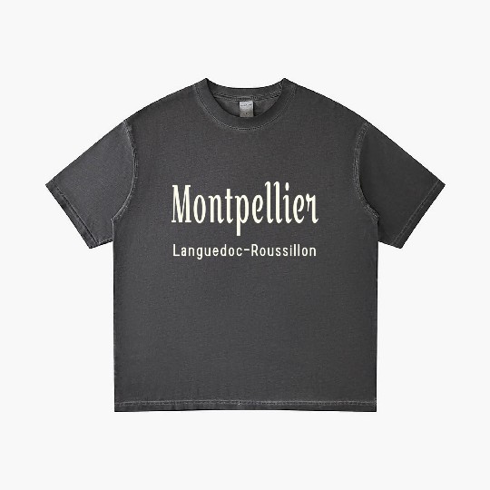 Montpellier Languedoc-Roussillon France French Gradient T Shirts
