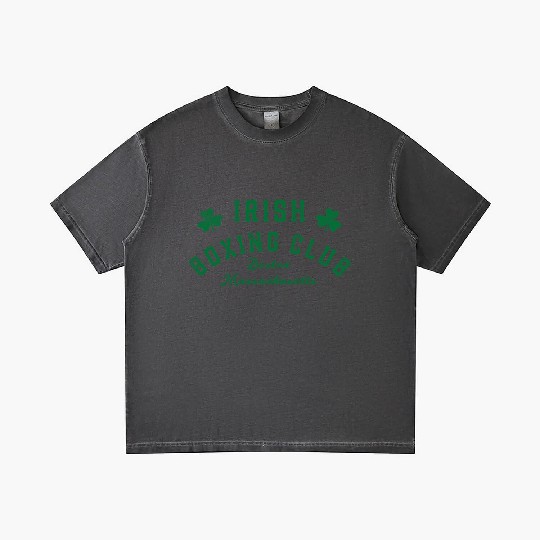 Irish Bong Club Boston Massachusetts Shamrock Gradient T Shirts