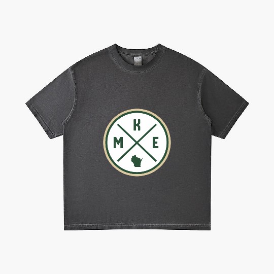 Milwaukee Circle Patch Green Gradient T Shirts
