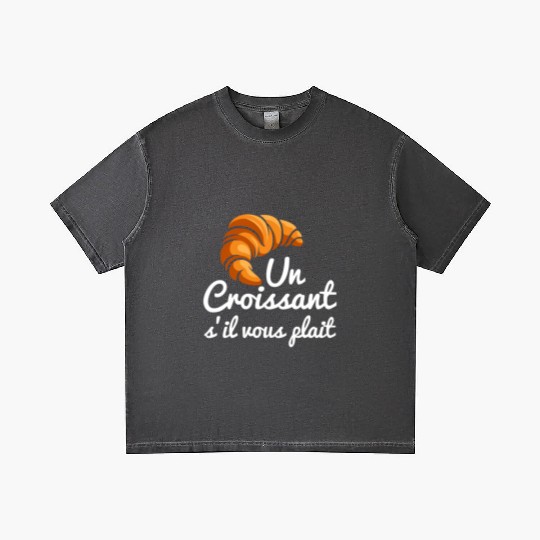 French Croissant Bread Un Croissant S'Il Vous Gradient T Shirts
