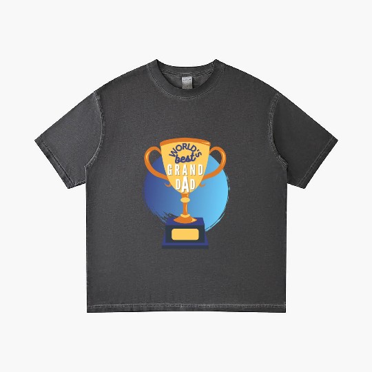 World s Best Grandad Trophy Gradient T Shirts