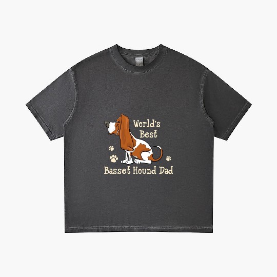 World s Best Basset Hound Dad Dog Owner Gradient T Shirts