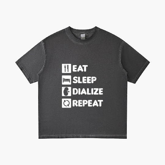 Dialysis Nurse Gradient T Shirts Eat Sleep Dialize Repeat Gift