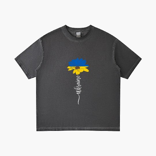 Sunflower Ukrainian Ukraine Flag Sunflower Gradient T Shirts