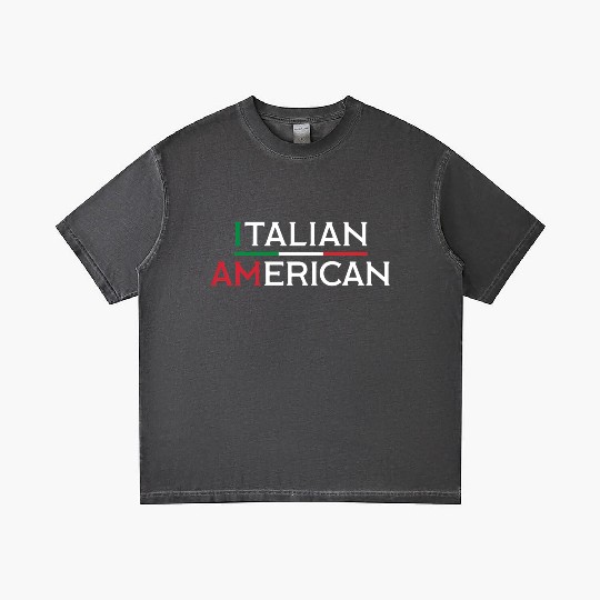 I Am Italian American Italy And America Pride Gradient T Shirts