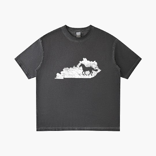 Kentucky Map Horse Kentucky Gradient T Shirts