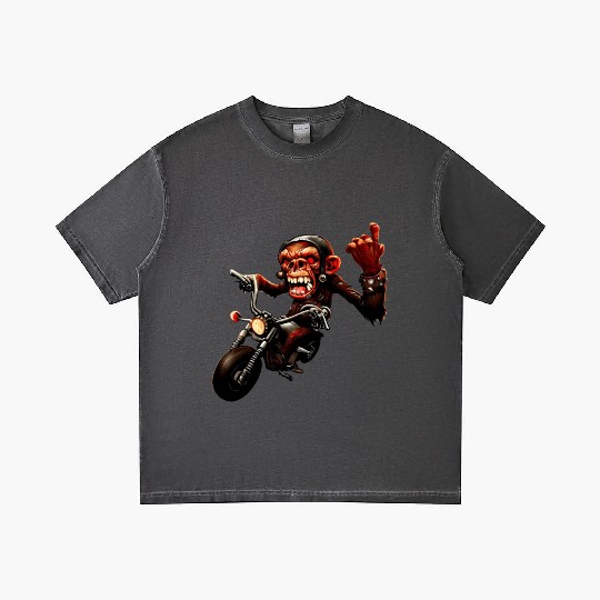Zombie Raider Monkey Rockstar Gradient T Shirts