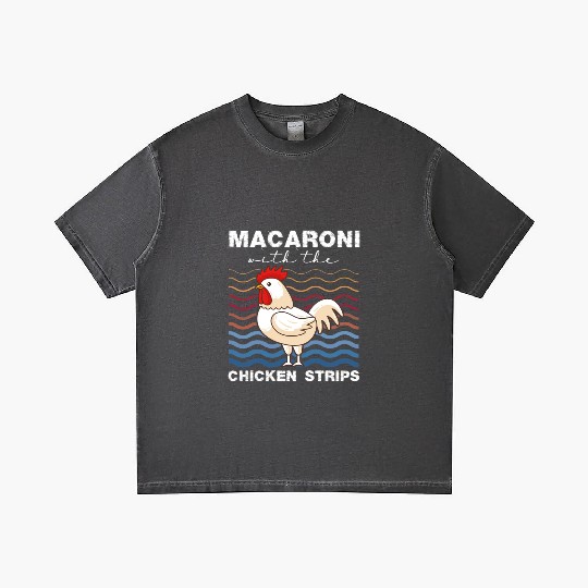 Macaroni With The Chicken Strips Chicken Farmer Gradient T Shirts