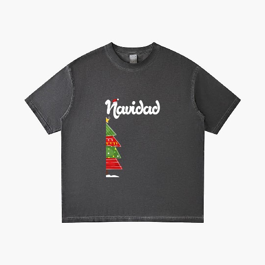 Feliz Navidad Spanish Ugly Gradient T Shirts