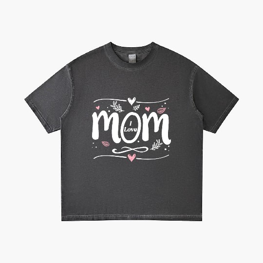I Love Mom Gradient T Shirts