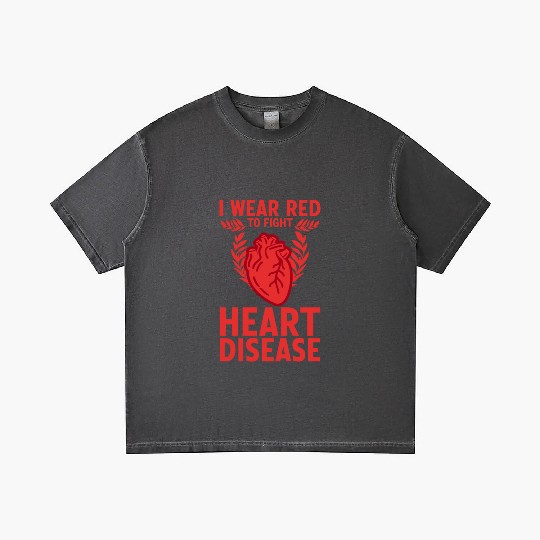 I Wear Red To Fight Heart 2 Gradient T Shirts