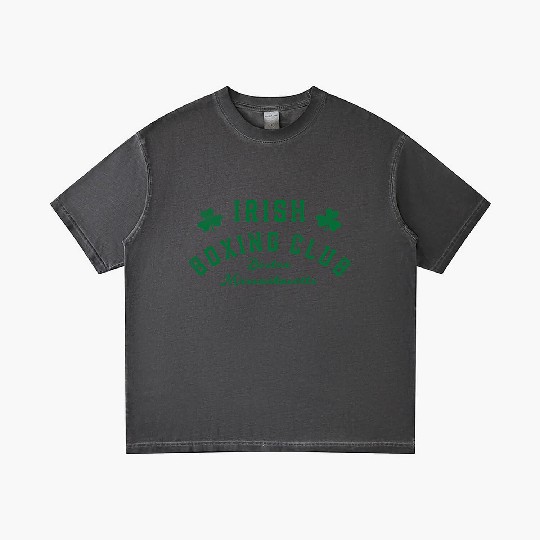 Irish Bong Club Boston Massachusetts Shamrock Gradient T Shirts