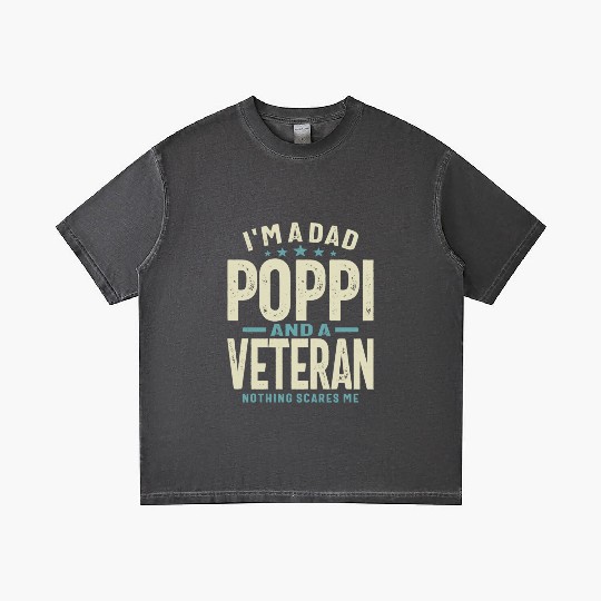 I m A Dad Poppi And A Veteran Gradient T Shirts