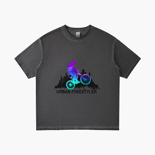 Urban Freestyler BMX Bike Rider Tye Dye Gradient T Shirts