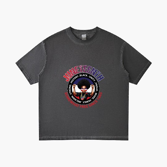 Juneteenth Red White and Blue Power Gradient T Shirts