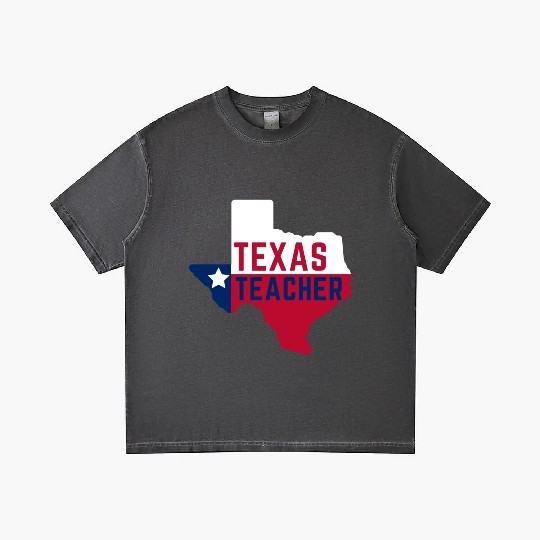 Texas Teacher Life Flag Style Gradient T Shirts