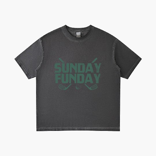 Sunday Funday Golf Gradient T Shirts