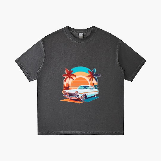 summer style Miami street , sunrise Gradient T Shirts