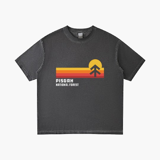 Retro Sunset Pisgah National Forest Asheville Gradient T Shirts