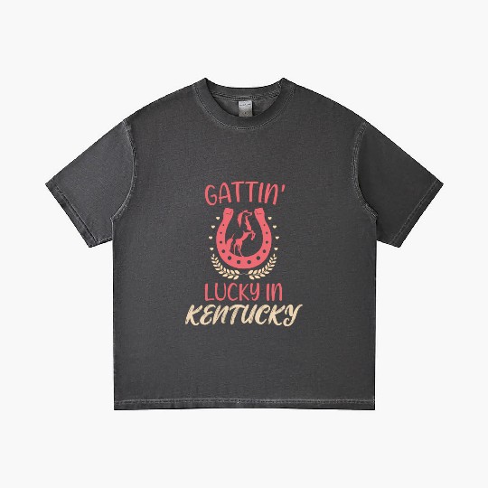 Gattinâ€™ Lucky In Kentucky Horse Racing Derby Gradient T Shirts