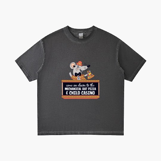 The Mechanical Rat Pizza & Child Casino Gradient T Shirts
