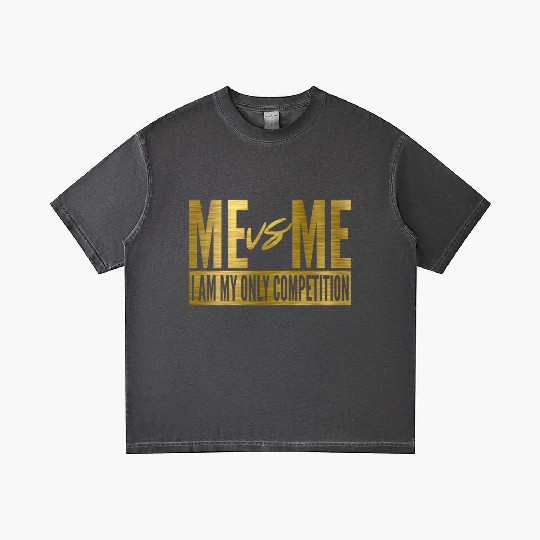 Me Vs Me I Am My Own Competition Motivational Gradient T Shirts