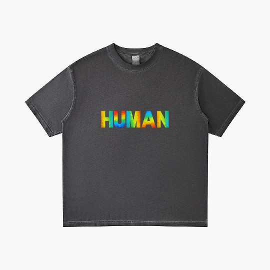 HUMAN LGBT Flag Gay Pride Month, Transgender Gradient T Shirts